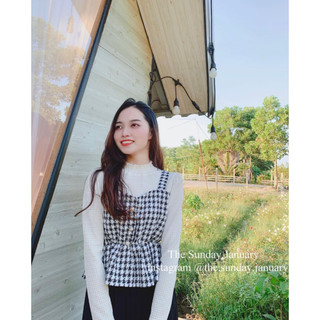[XẢ KHO] Sơ Mi Ivy Phối Dạ Kẻ Liền Ảnh Thật/ Video Thật