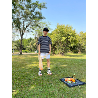 ÁO THUN OVERSIZE Sọc trắng + xanh đen (U_59 UNISEX)
