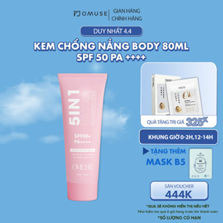 Kem chống nắng Body nâng tông OMUSE Ultra Sunscreen 5 IN 1 Body SPF 50 PA++++ 80ml