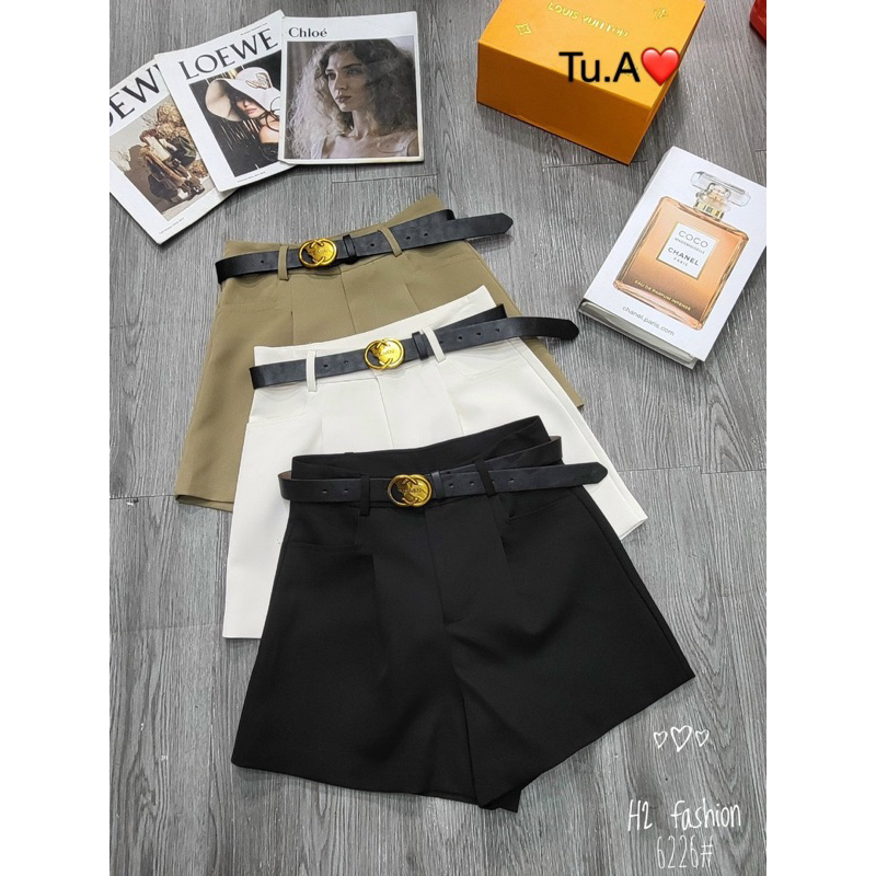 Quần Soc Đùi Vải Hàng Hai Lớp QC Kèm Đai