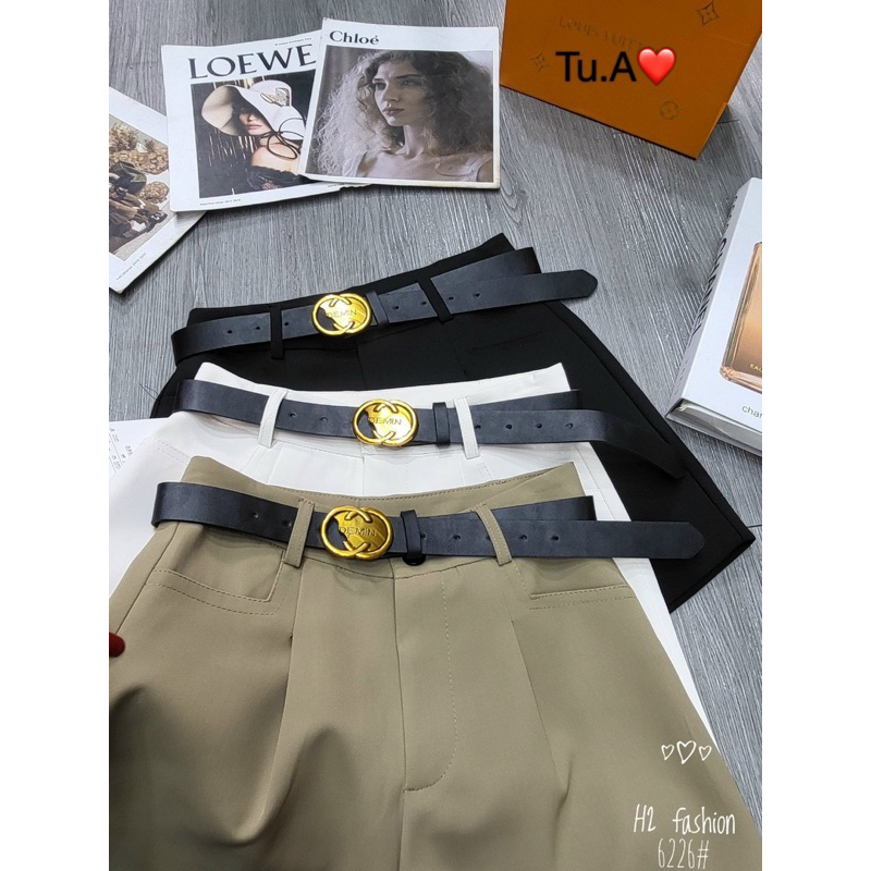 Quần Soc Đùi Vải Hàng Hai Lớp QC Kèm Đai