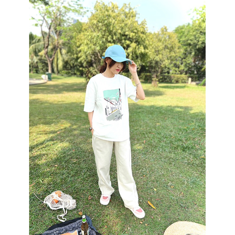 ÁO THUN OVERSIZE MẦU TRẮNG  (U_59 UNISEX)