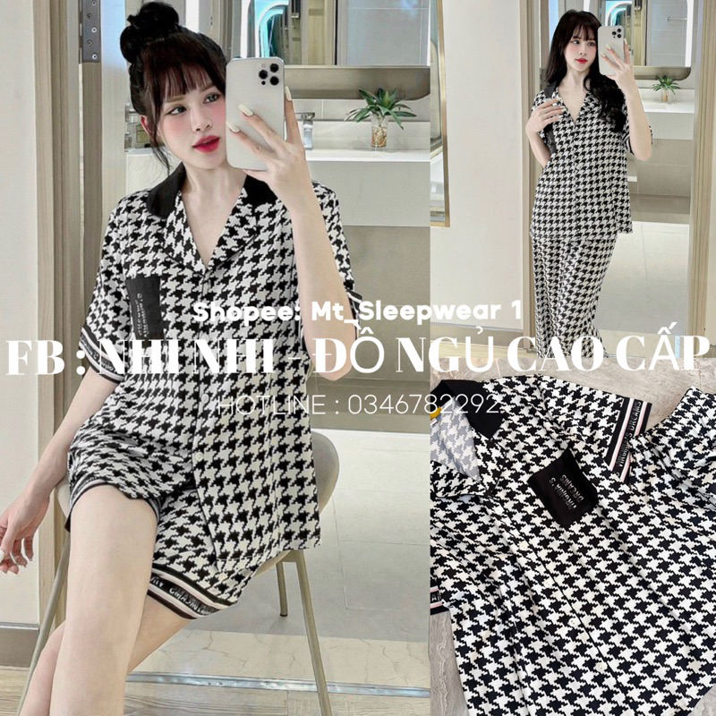 BỘ PYJAMA DÀI CLC HOẠ TIẾT - HÀNG QC CAO CẤP