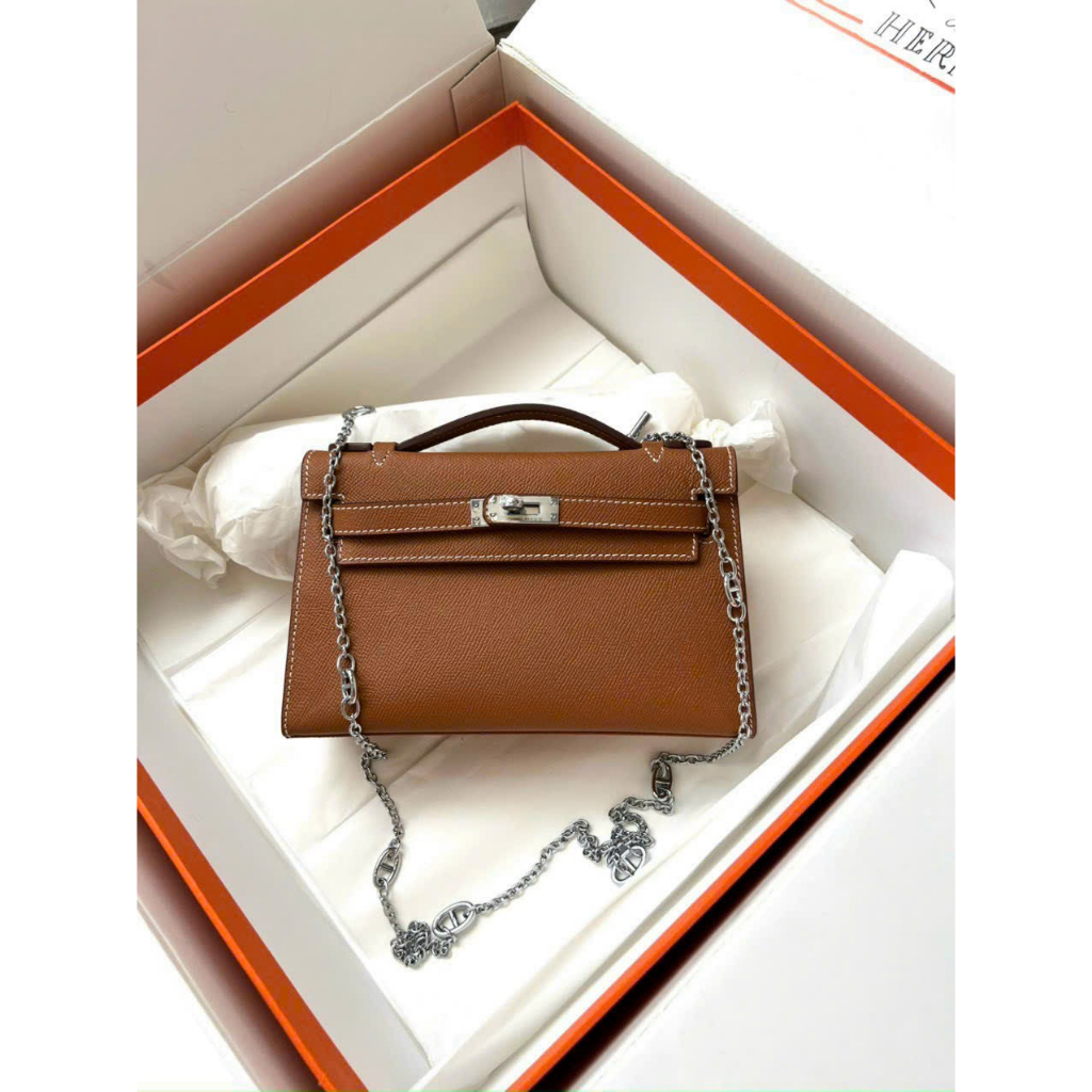 TÚI HERME POTCHER SZ22 KHÓA BẠC