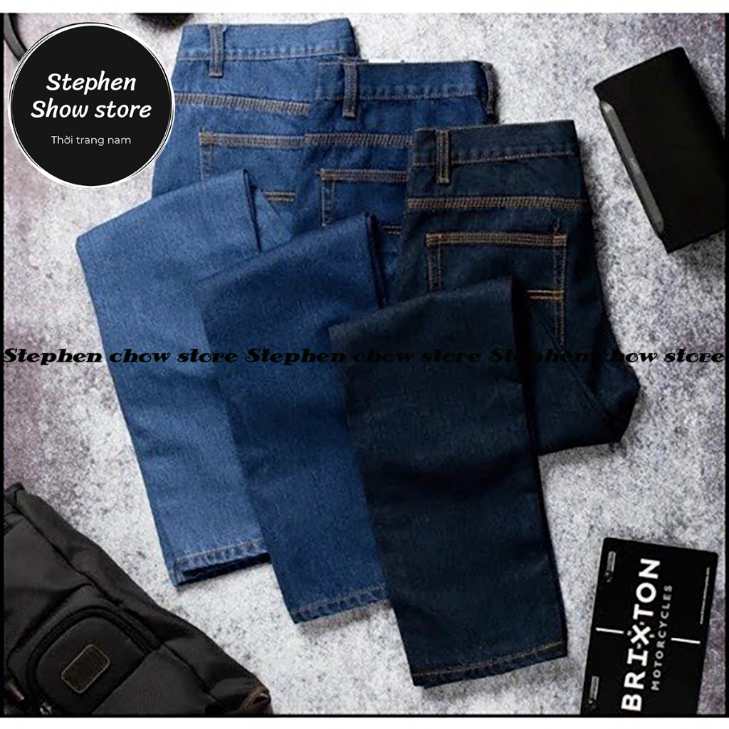 Quần jeans ống suông trung niên vãi dầy size 28 đến 36 HYPE