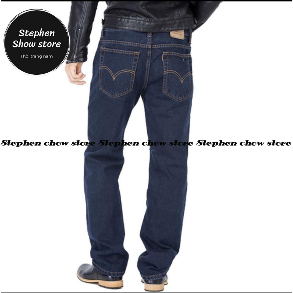 Quần jeans ống suông trung niên vãi dầy size 28 đến 36 HYPE