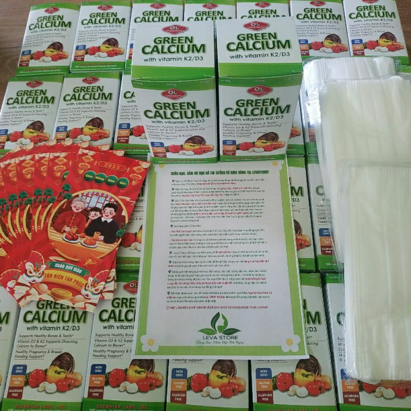 ✔️️️ Viên uống Green Calcium Mỹ - Bổ sung canxi hữu cơ cho mẹ bầu, không gây táo bón