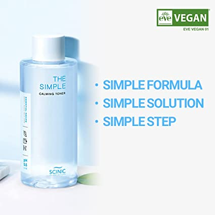 Nước cân bằng dành cho da nhạy cảm Scinic the simple calming toner 300ml