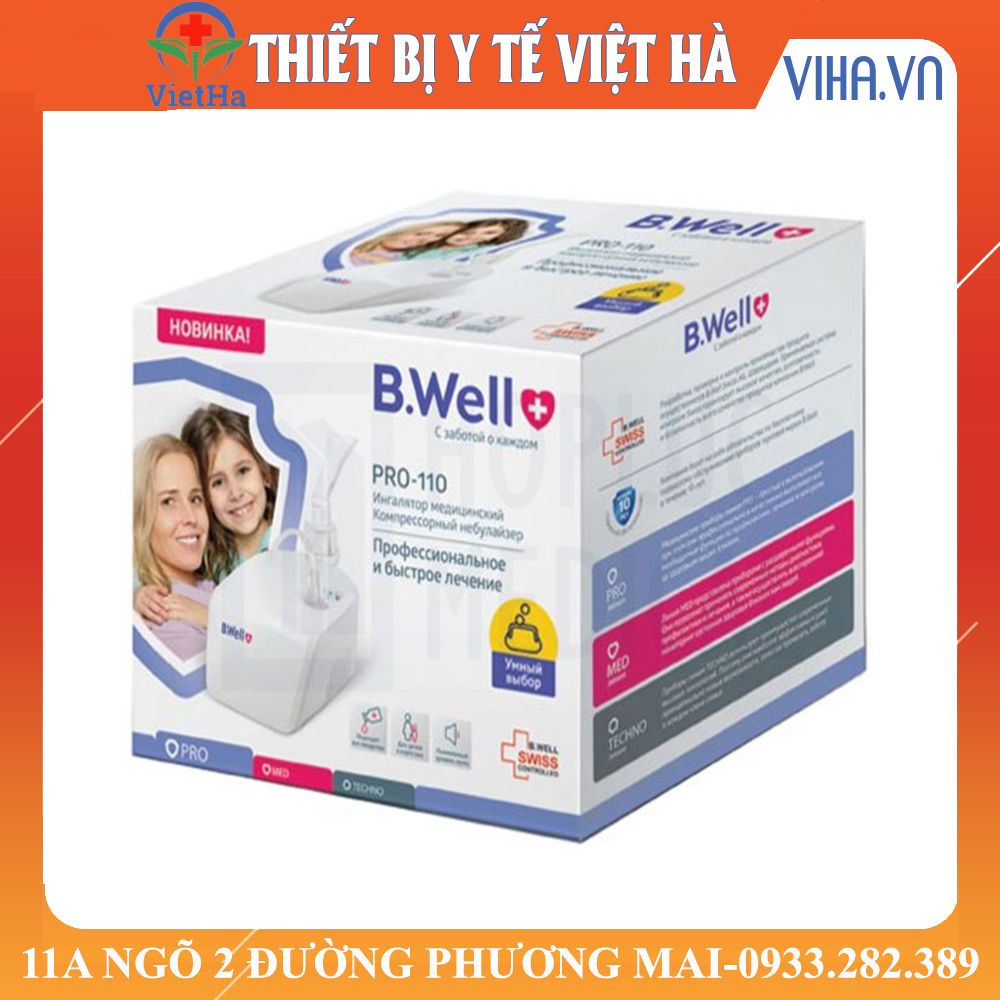 Máy xông phun khí dung mũi họng BWell - B.Well Swiss PRO-110