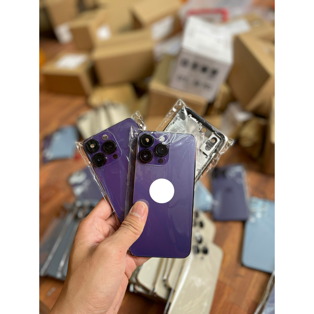 Vỏ X/XS/XSN Độ 14Pro/14promax Phiên bản cam to Giống zin 99% Chất lượng thép cao cấp Version 2023