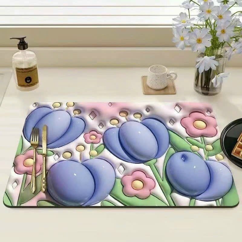 Thảm lau chân, thảm chống trượt 3D, thảm siêu thấm hút, thảm chống trơn