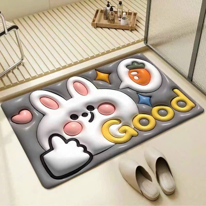 Thảm lau chân, thảm chống trượt 3D, thảm siêu thấm hút, thảm chống trơn