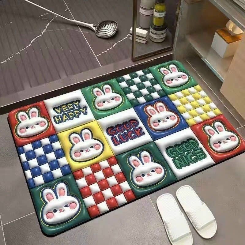 Thảm lau chân, thảm chống trượt 3D, thảm siêu thấm hút, thảm chống trơn