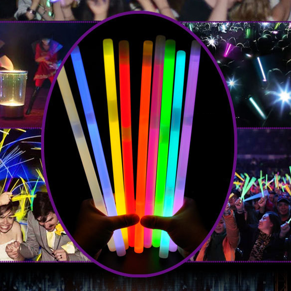 Que phát sáng dạ quang dùng một lần Glow Stick - Light Stick 14 inch 1.5x35cm màu sắc lựa chọn ngẫu nhiên
