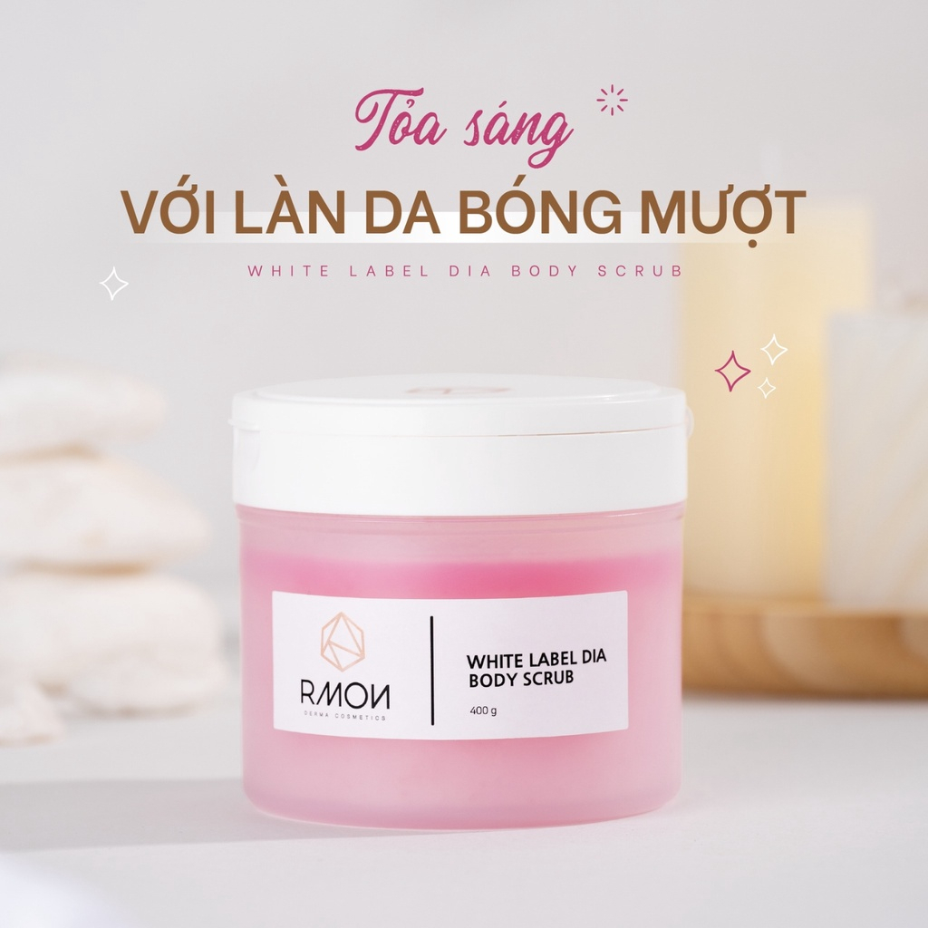 Muối Tẩy Da Chết Cơ Thể Giúp Trắng Da Rmon White Body Scrub 400gr