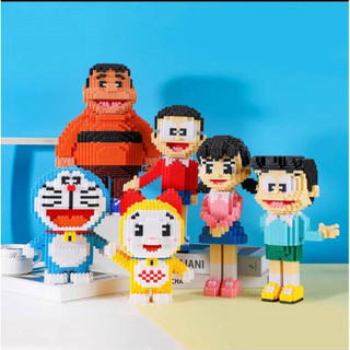 Bộ Đồ Chơi Lắp Ráp  Nhiều Nhân Vật Doremon,Xuka,Chaien,Nobita,Xeko,Doremi