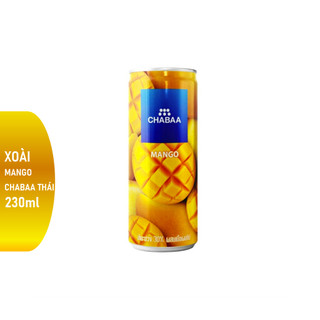 Nước ép CHABAA Thái Lan 230ml - vị xoài - lon - nước ép trái cây đóng lon