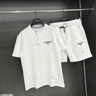 Bộ đồ Nam Thom Browne New York chất cotton xốp vân nổi phong cách thể thao