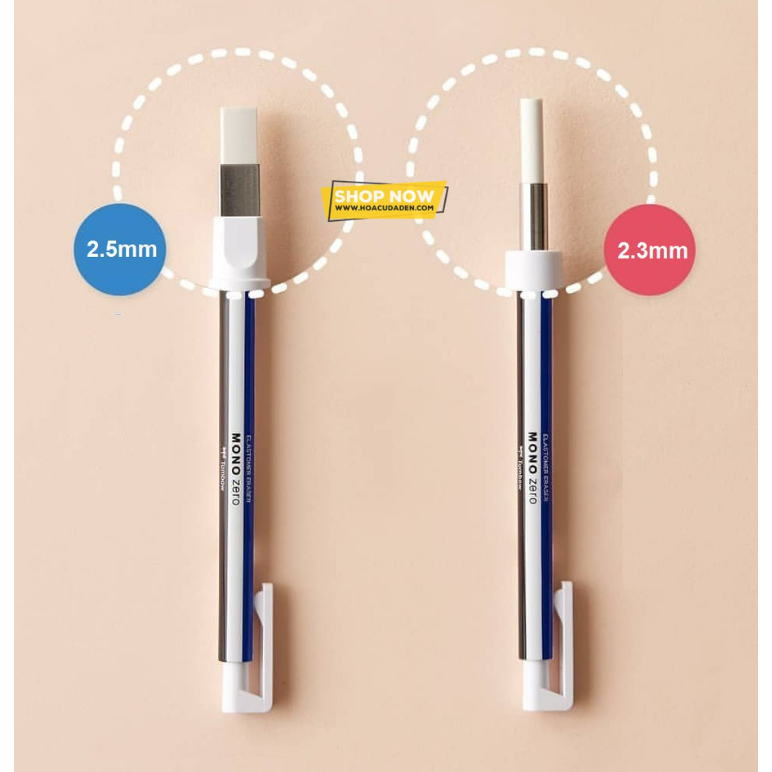 Bút Tẩy Gôm Bấm Tombow MONO Cao Cấp Nét Nhỏ