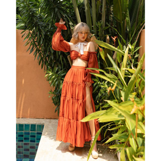 Sét bikini chất liệu tơ crepe The Peachy- Madeline Set