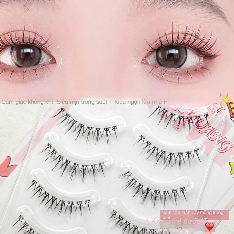 Lông mi giả MONO gân trong mềm mại tự nhiên thích hợp gắn hằng ngày