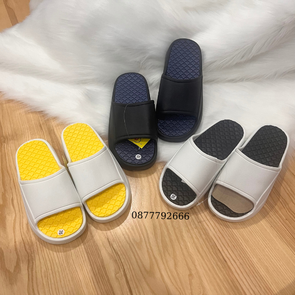 (HÀNG CHÍNH HÃNG DUWA) Dép bánh mì nam nữ quai trơn đế độn 3cm siêu nhẹ siêu mềm mại tăng chiều cao
