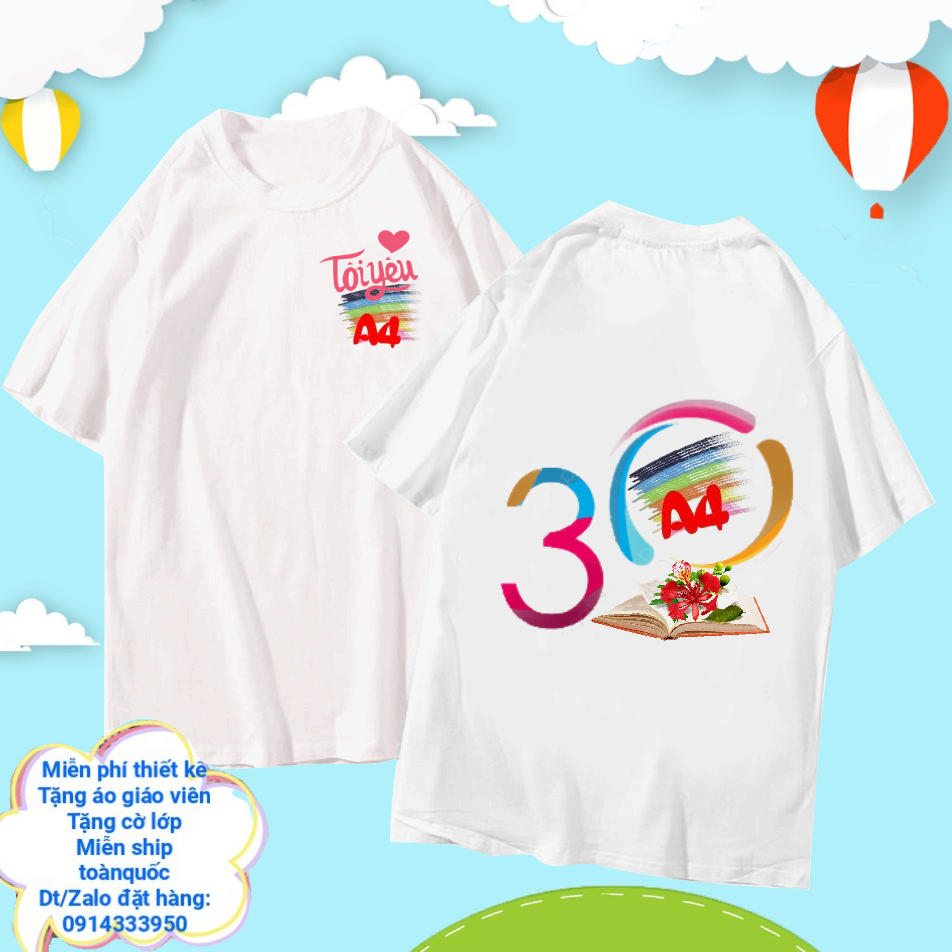 🎼🌻🎼 ÁO KỶ NIỆM 10,15,20,25,30,35 NĂM NGÀY RA TRƯỜNG CHẤT COTTON ĐỦ MÀU ĐỦ SIZE