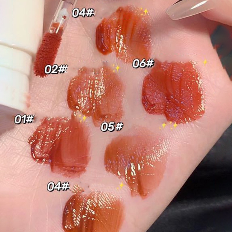 💋 Son bóng mini MENGXIDUO 3D hương trái cây chống nước lâu trôi