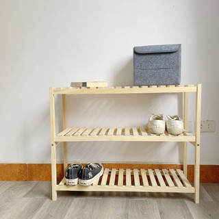 Giá/kệ đa năng 3 tầng thông minh, kệ để giày dép gỗ thông