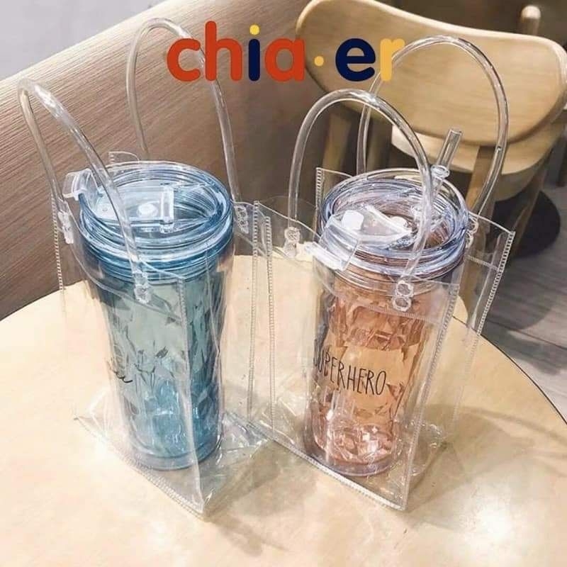 ❤️GIÁ GỐC❤️ Túi trong suốt đựng bình ly giữ nhiệt
