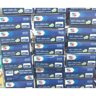 Bút lông dầu PM- 09/ PM -04Thiên Long, bút lông dầu 2 đầu xanh, đỏ, đen- hàng chính hãng