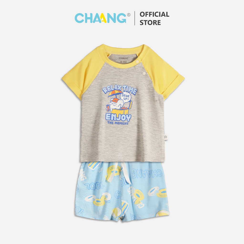 [CHAANG] Bộ cộc raglan Pool bé trai