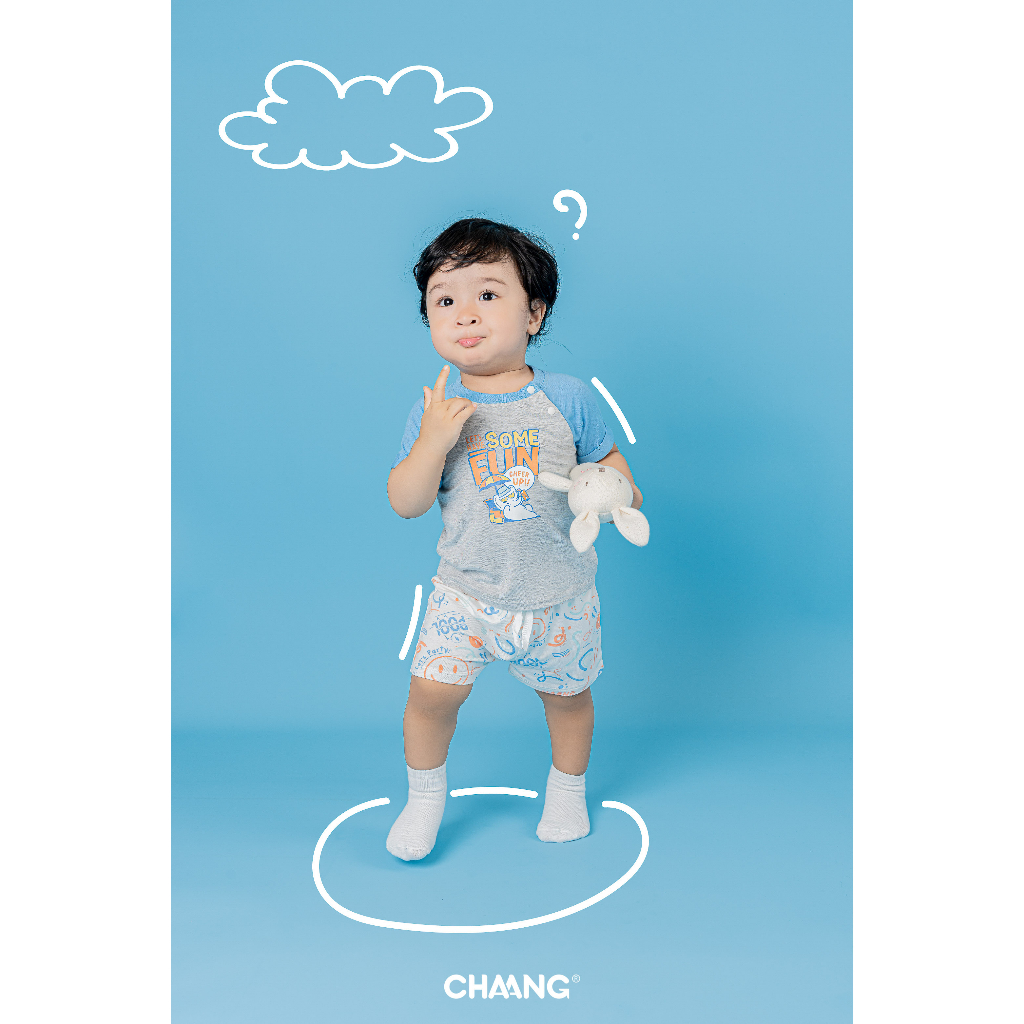 [CHAANG] Bộ cộc raglan Pool bé trai