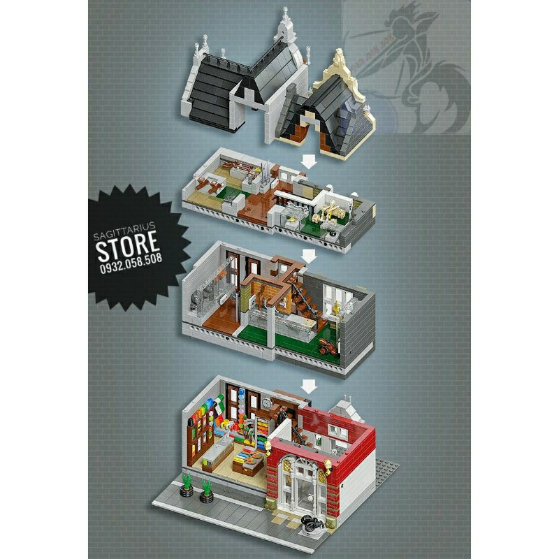 Bộ Xếp Hình non-lego Jiestar 89125 lắp ráp Bảo Tàng Vũ Khí - Weapon Museum