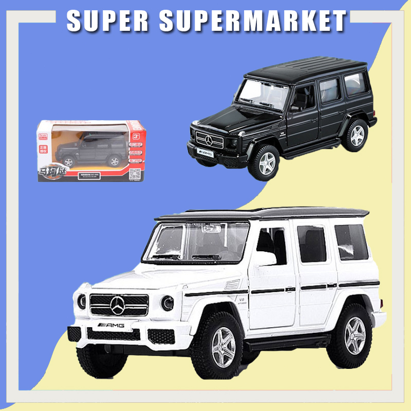 Xe ô tô mô hình Mercedes Benz AMG G63 tỷ lệ 1:36 chất liệu hợp kim chạy cót