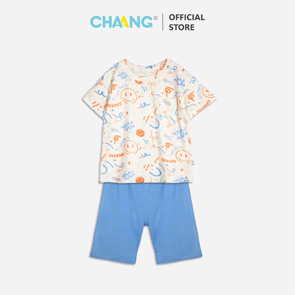 [CHAANG] Bộ cộc túi ngực Pool cho bé