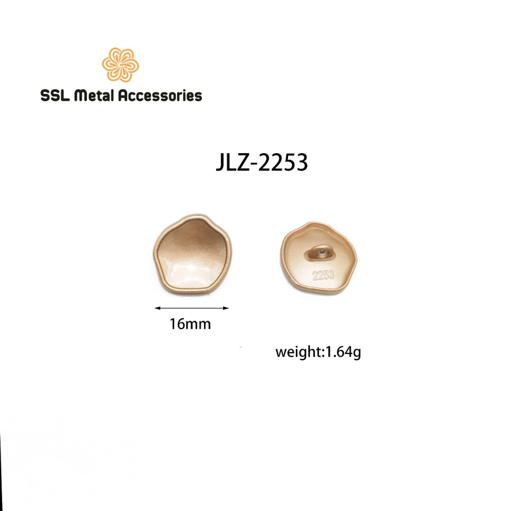 Cúc áo kim loại thời trang mới dành cho áo vest, sơ mi, áo dạ... JLZ-2253 16mm