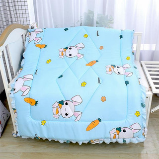 Hè thu cho bé loại 1m5 - chăn cotton đũi 2 lớp có chần bông thoáng mát mẫu hoạt hình