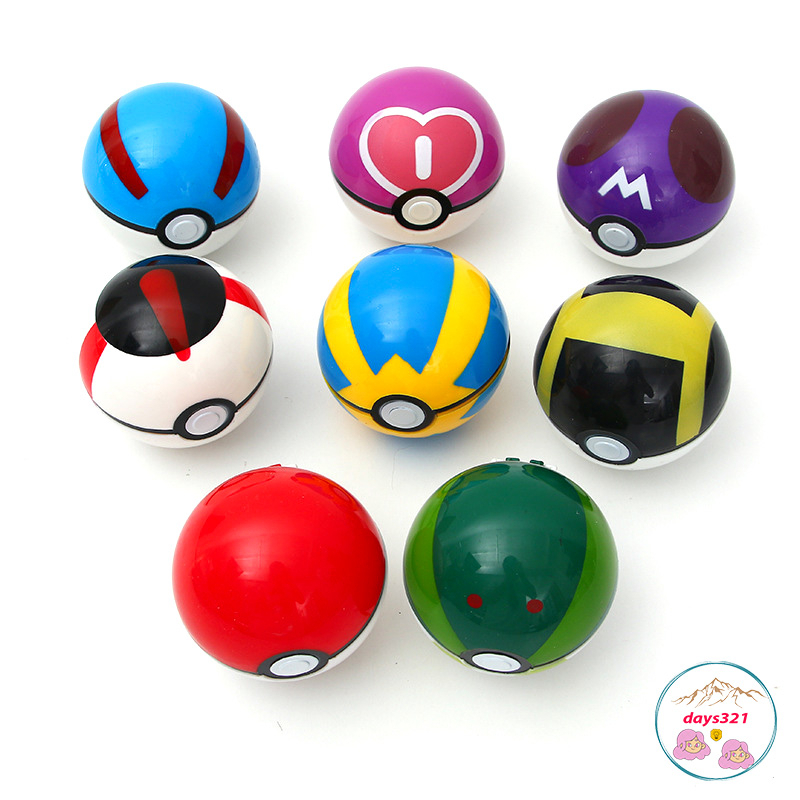 Hộp 8 bóng pô kê mon quy mô Quả Cầu Pokemon, tự nhiên Ném Thú Pikachu dành riêng cho Bé.