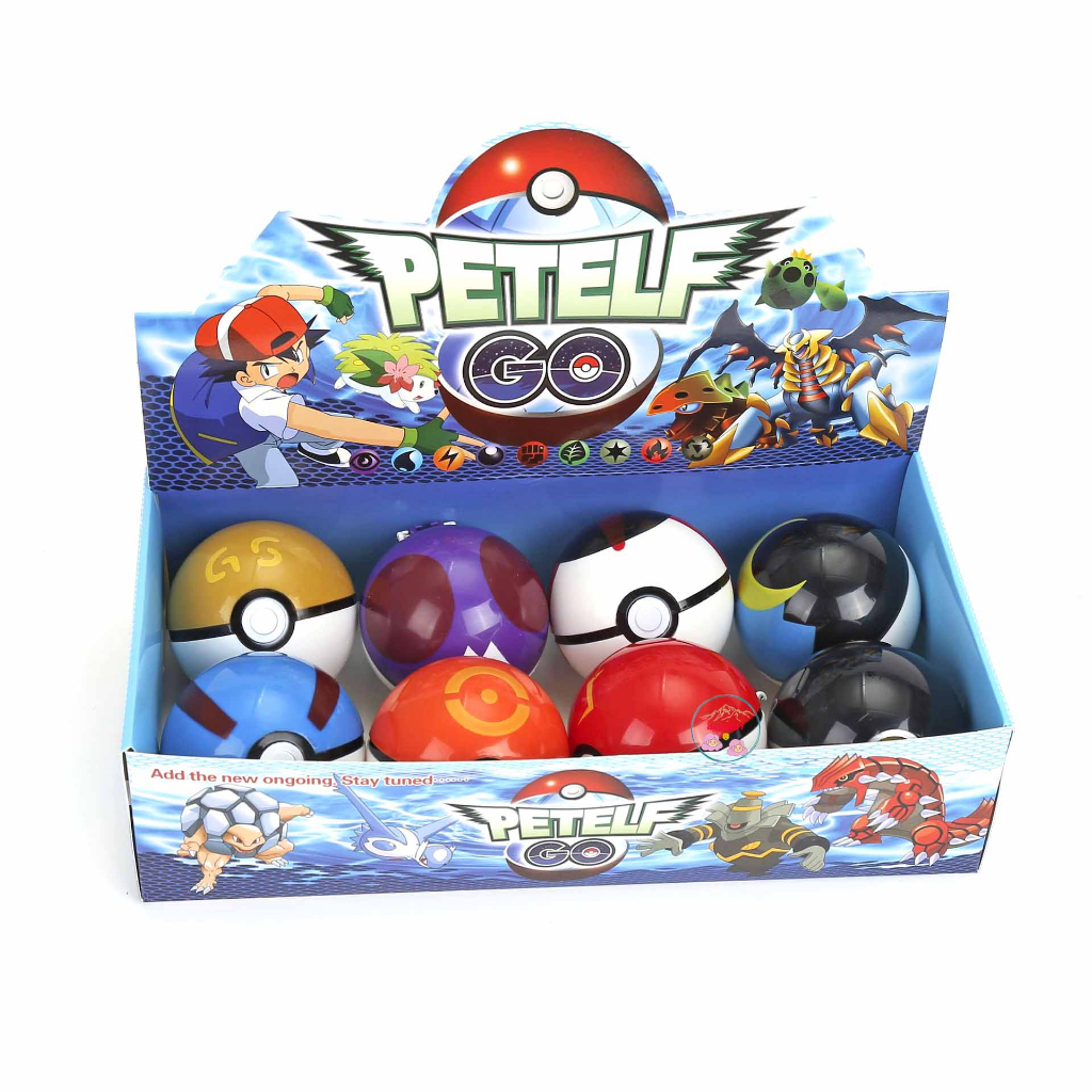 Hộp 8 bóng pô kê mon quy mô Quả Cầu Pokemon, tự nhiên Ném Thú Pikachu dành riêng cho Bé.