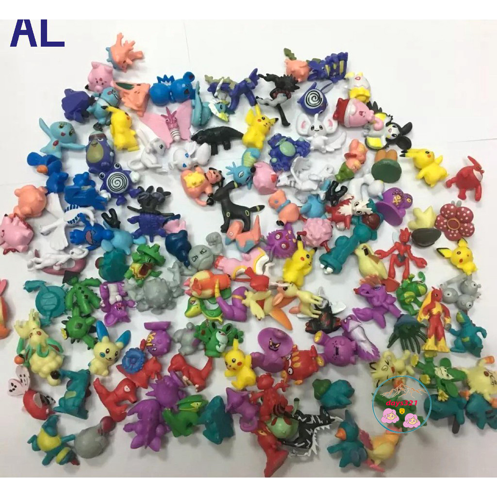 Set 144 mô hình nhân vật Pokemon 2-3cm nhiều hình dạng độc đáo dành cho các bé