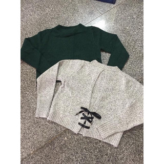 Áo len đan lưng , phom lửng