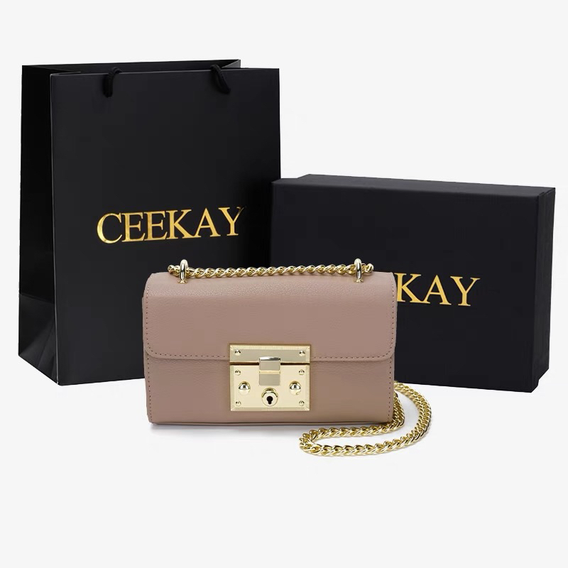 TÚI XÁCH CEEKEY DÂY XÍCH SANG CHẢNH CHÍNH HÃNG FULL BOX T041
