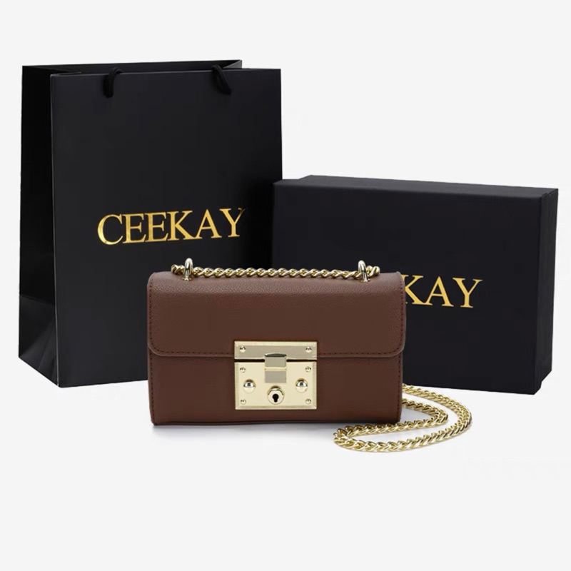 TÚI XÁCH CEEKEY DÂY XÍCH SANG CHẢNH CHÍNH HÃNG FULL BOX T041