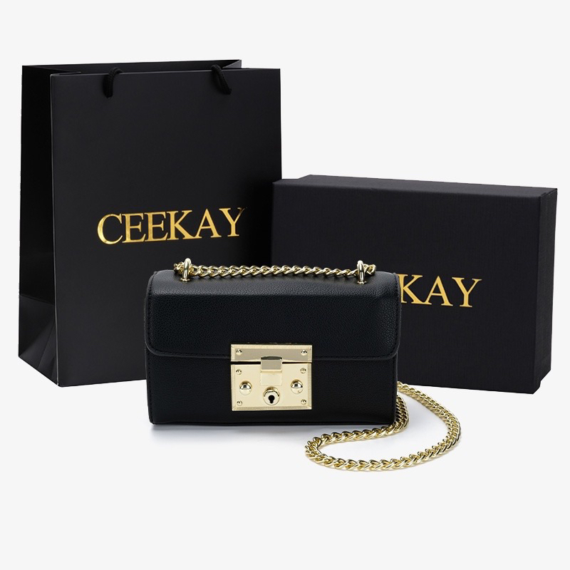 TÚI XÁCH CEEKEY DÂY XÍCH SANG CHẢNH CHÍNH HÃNG FULL BOX T041