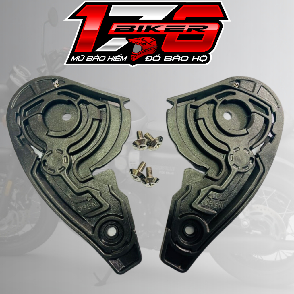 Chốt kính mũ bảo hiểm 3/4 YOHE 878 (Không bao gồm mũ) - BIKER 176 - Mũ bảo hiểm & Dầu nhớt Vũng Tàu