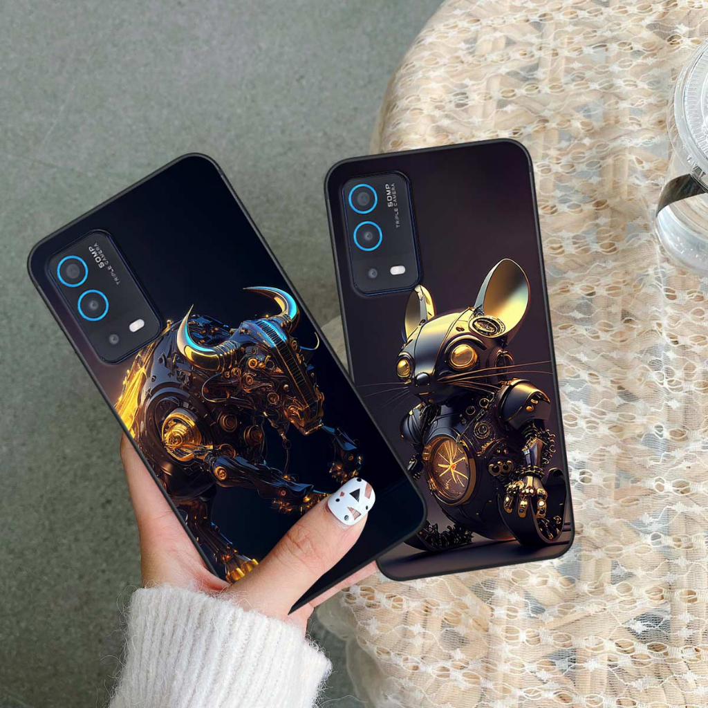 Ốp lưng Oppo A54 / A55 hình 12 con giáp robot người máy siêu ngầu, rẻ bền đẹp