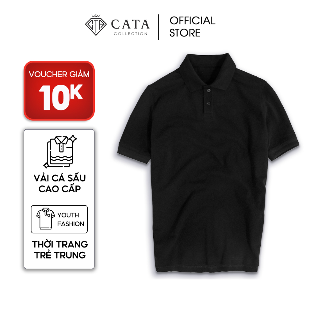Áo Polo nam có cổ BASIC-CATA COLLECTION vải cá sấu cotton CMC, nam tính, chỉn chu, sang trọngSaffron Việt Nam CT.7