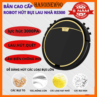 Máy hút bụi lau nhà tự động,Robot hút bụi gia đình rs300,cảm biến chống rơi,hút các loại bụi bẩn,tóc,bụi to,lỗi 1 đổi 1