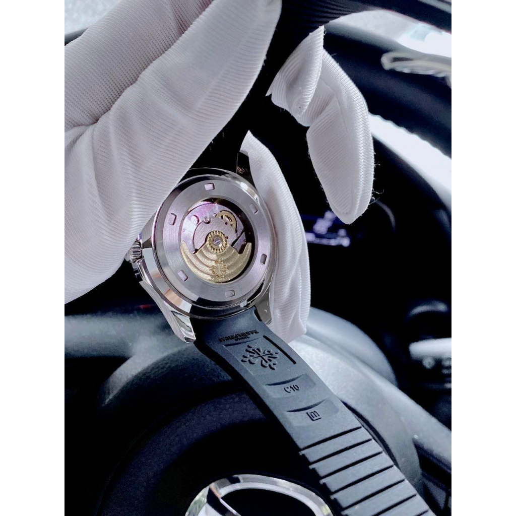 ĐỒNG HỒ NAM PATEK PHILIPPE NAUTILUS B niềng - dây cao su thiên nhiên- khung thép 316- 41mm- BẢO HÀNH 24 THÁNG
